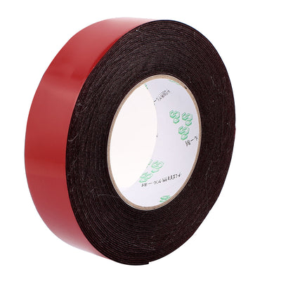 Harfington Uxcell 35mmx1mm Double Sided Sponge Tape Adhesive Sticker Foam Glue Strip Sealing 10 Meters 33Ft