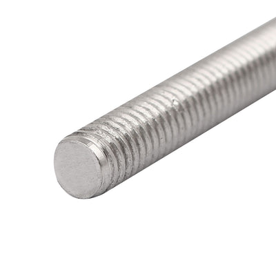 Harfington Uxcell M5 x 100mm 304 Stainless Steel Fully Threaded Rod Bar Studs Fasteners 5 Pcs