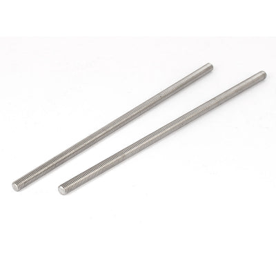 Harfington Uxcell M6 x 170mm 304 Stainless Steel Fully Threaded Rod Bar Studs Fasteners 5 Pcs