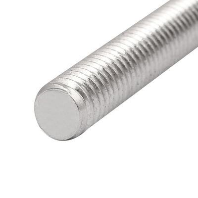 Harfington Uxcell M8 x 90mm 304 Stainless Steel Fully Threaded Rods Fasteners Silver Tone 10 Pcs