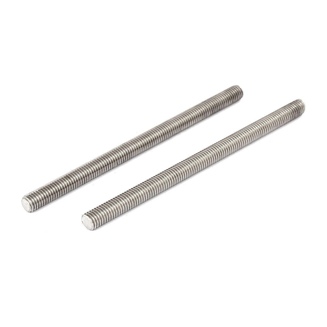 uxcell Uxcell M8 x 130mm 304 Stainless Steel Fully Threaded Rods Fasteners Silver Tone 5 Pcs