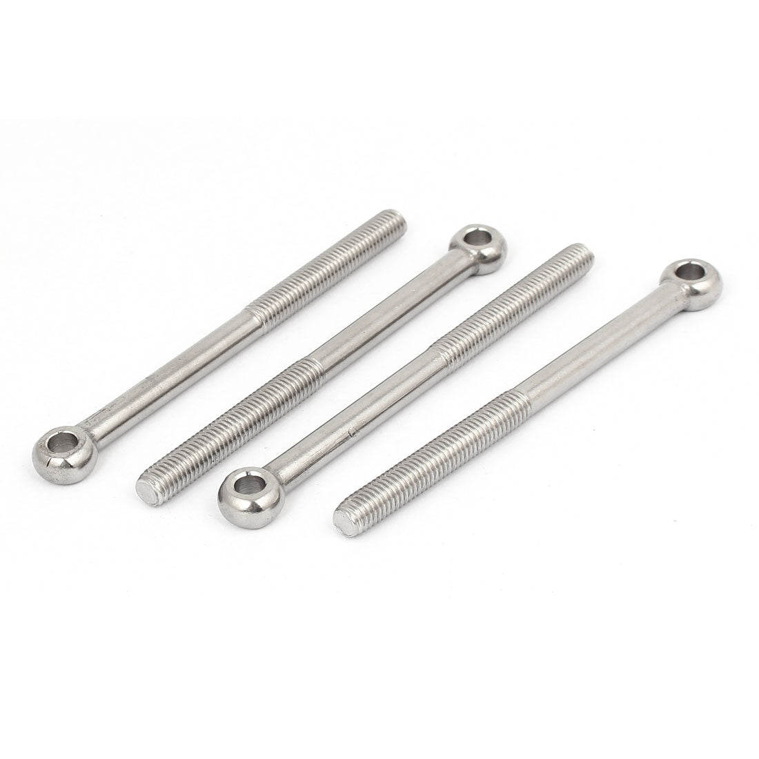 uxcell Uxcell M8 x 110mm 304 Stainless Steel Machine Shoulder Lift Eye Bolt Rigging 4pcs