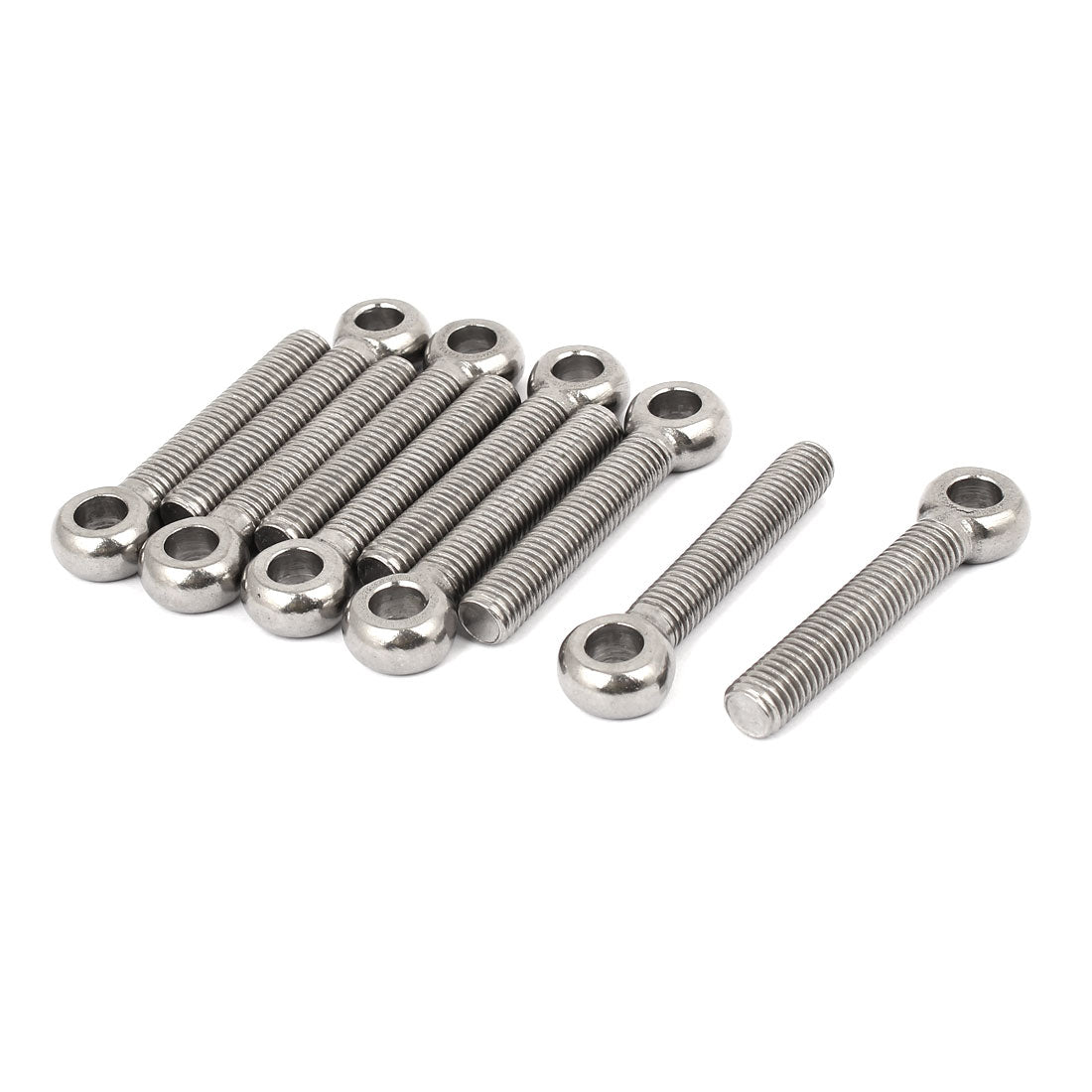 uxcell Uxcell M10x60mm 304 Stainless Steel Machine Shoulder Lifting Eye Bolt Fastener 10pcs