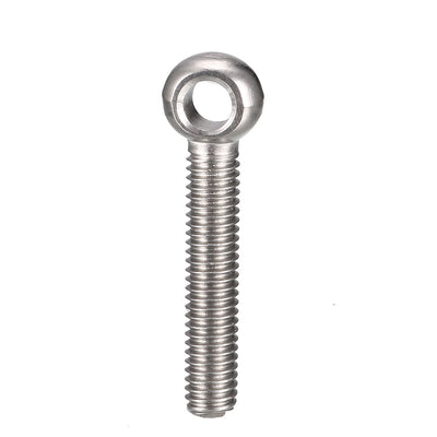 Harfington Uxcell 6mm x 35mm 304 Stainless Steel Machinery Lifting Swing Eye Bolt 12PCS