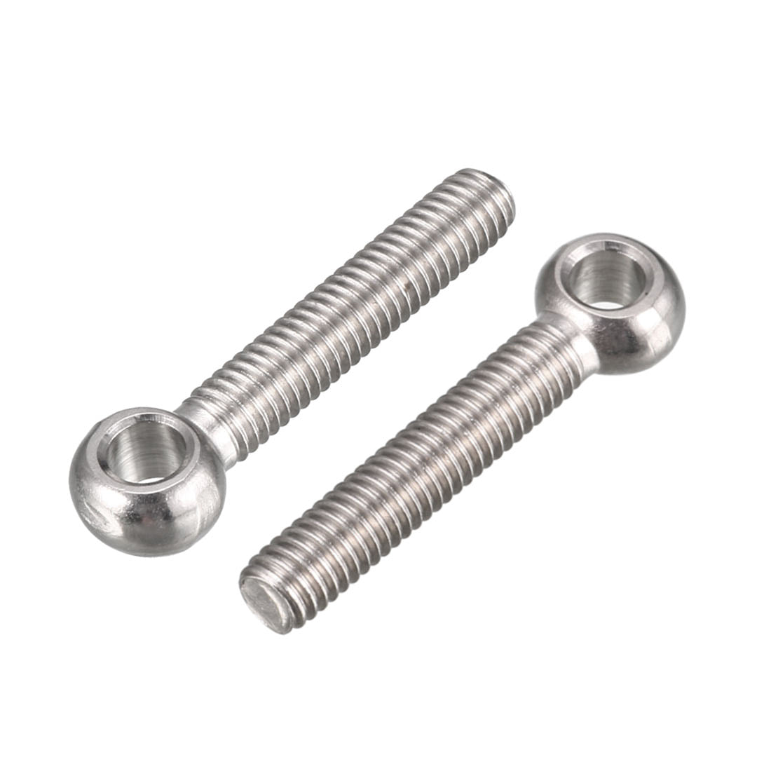 uxcell Uxcell 6mm x 35mm 304 Stainless Steel Machinery Lifting Swing Eye Bolt 12PCS