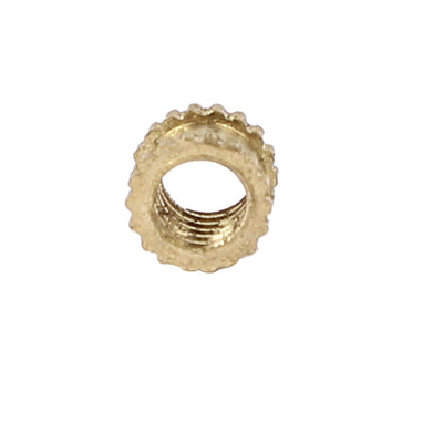 Harfington Uxcell M3x3mmx4.1mm Brass Female Threaded Knurl Insert Embedded Nut Fastener 1000pcs
