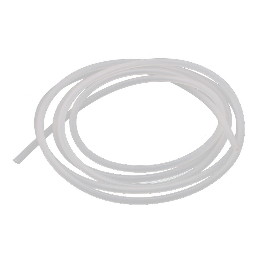 uxcell Uxcell 1mm x 2mm Beige Silicone Tube  Air Pump Hose Pipe 1M Length