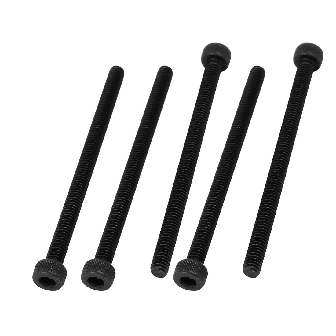 Uxcell M4x60mm Fully Thread Hex Socket Head Knurled Cap Screw Bolt ...