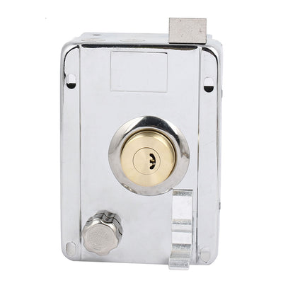 Harfington Uxcell Home Door Gate Safety Vertical Keyway Cylinder Deadbolt Rim Lock Set