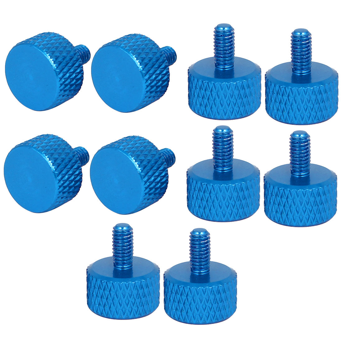 uxcell Uxcell Computer PC Graphics Card Knurled Thumb Screws Sky Blue M3x6mm 10pcs