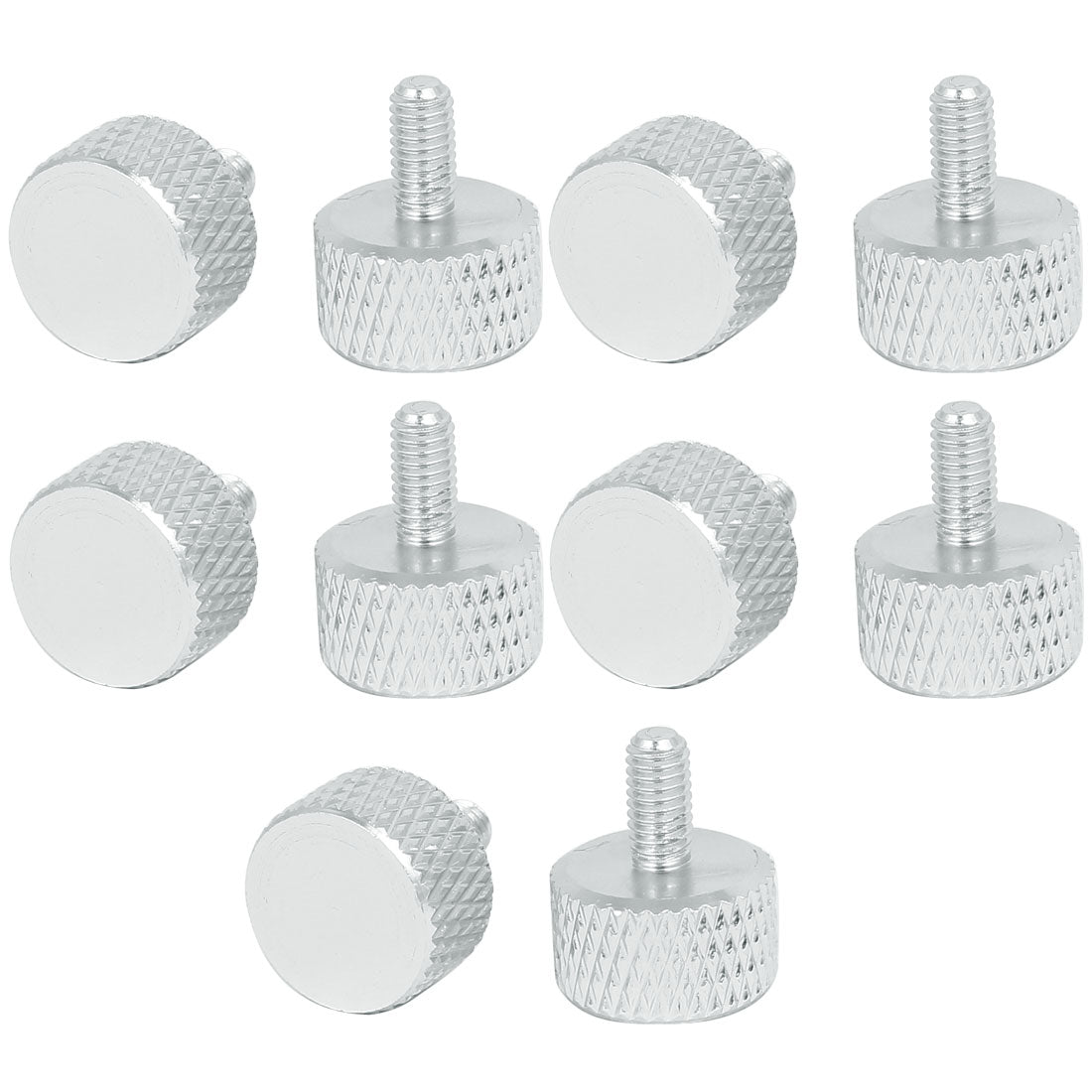 uxcell Uxcell Computer PC Graphics Card Knurled Thumb Screws Silver Tone M3x6mm 10pcs