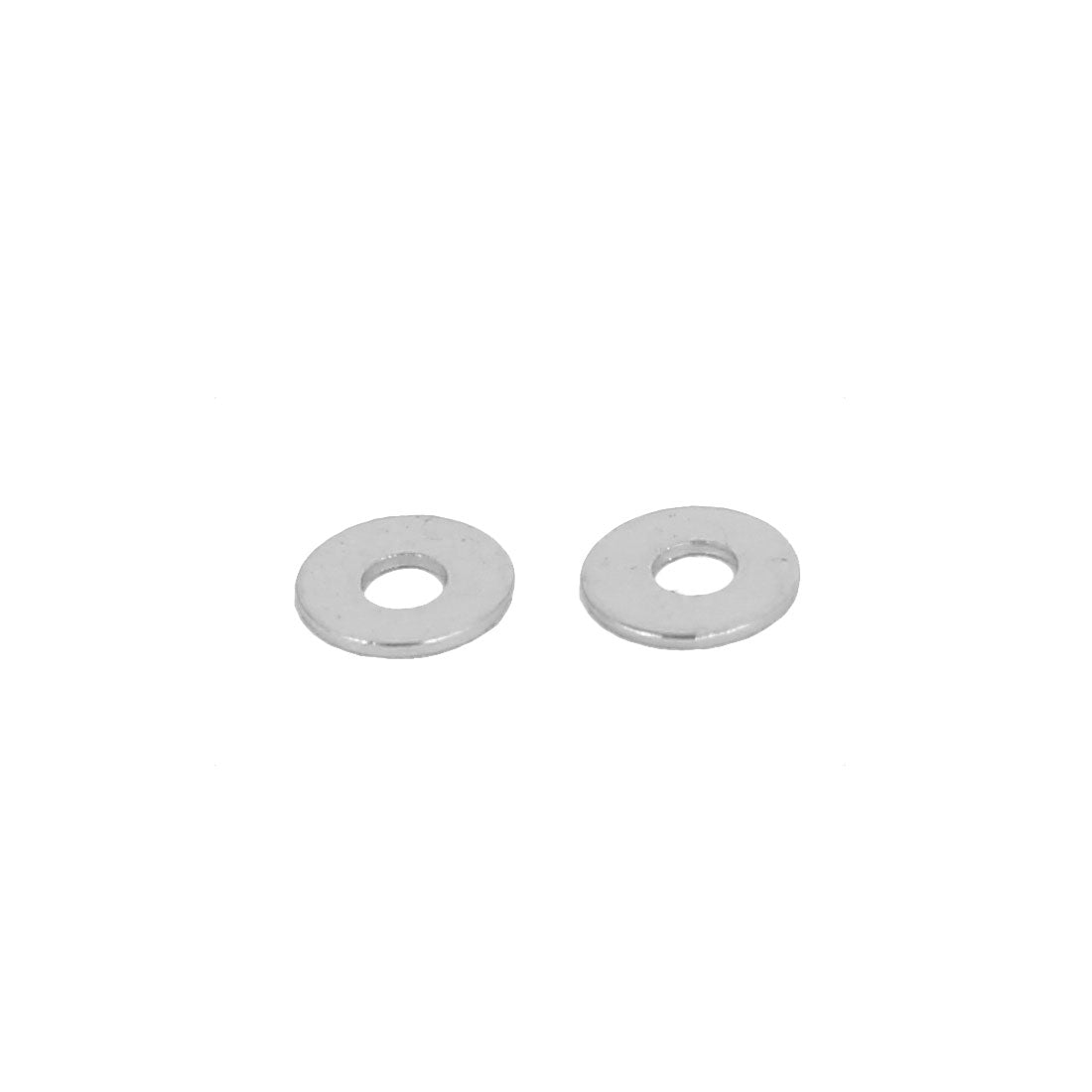 uxcell Uxcell M1.4 x 4mm x 0.3mm Nickel Plated Flat Washers Spacers Gaskets Fastener 100PCS