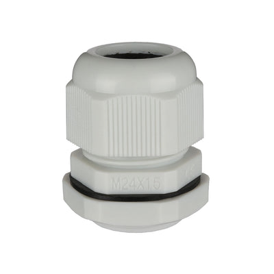Harfington Uxcell 10 Pcs M24 Waterproof Nylon Cable Gland Joint Adjustable Connector for 12mm-15mm Dia Cable Wire