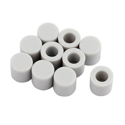 Harfington Uxcell 10Pcs Round Shaped Tactile Button Caps Covers Protector Gray for 6x6mm Tact Switch