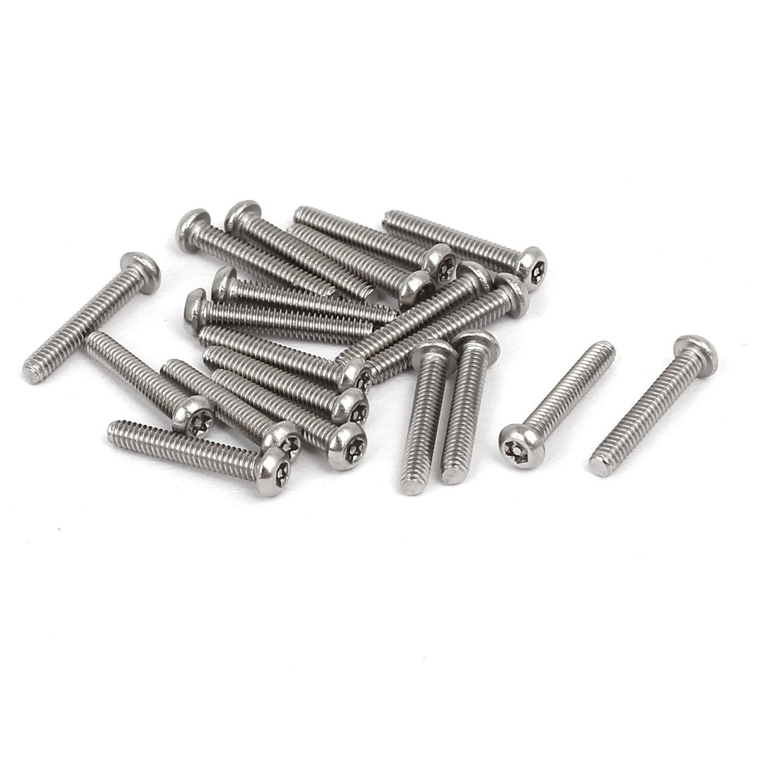 uxcell Uxcell M2x12mm 304 Stainless Steel Button Head Torx Security Machine Screws 20pcs