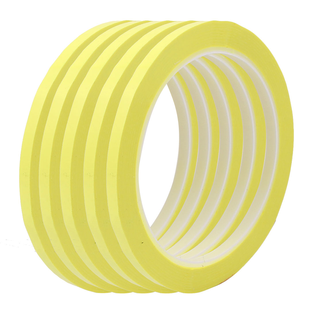 uxcell Uxcell 5 Pcs 5mm Single Sided Strong Self Adhesive Mylar Tape 50M Length Yellow