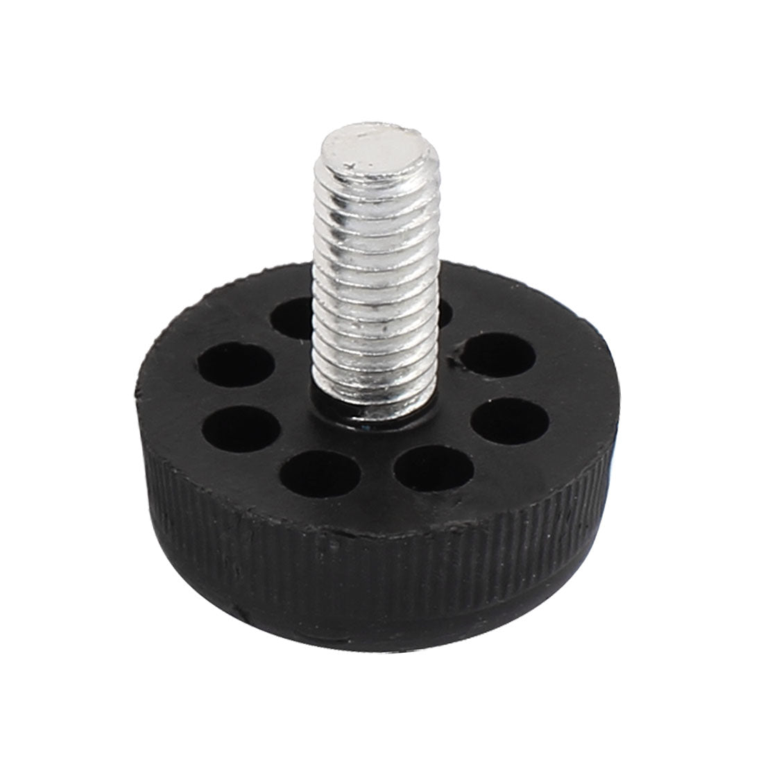 uxcell Uxcell M8 Male Thread Furniture Table Plastic Base Adjustable Leveling Feet Black