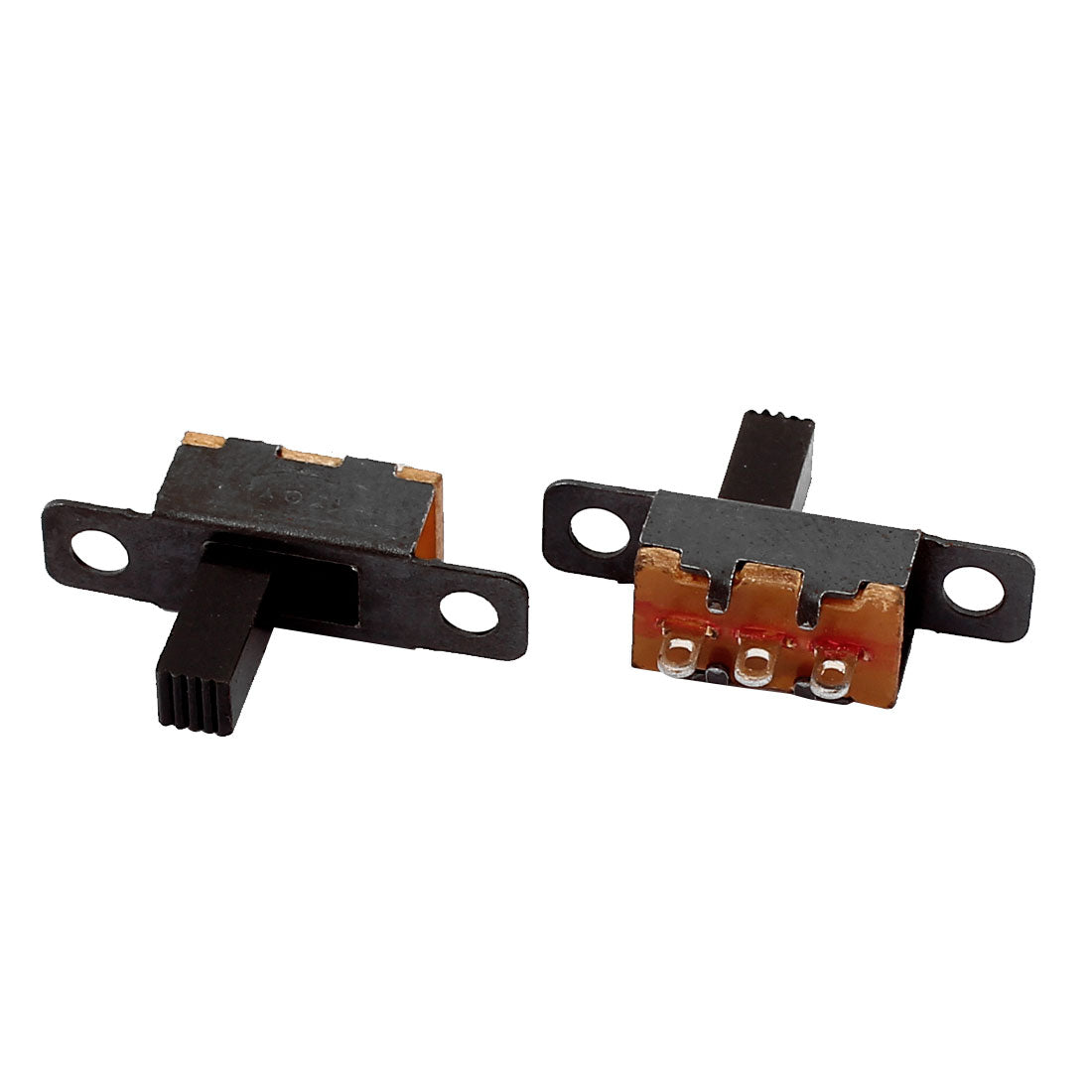 Uxcell 20Pcs 2 Position 3P SPDT Panel Mount Micro Slide Switch Latching ...