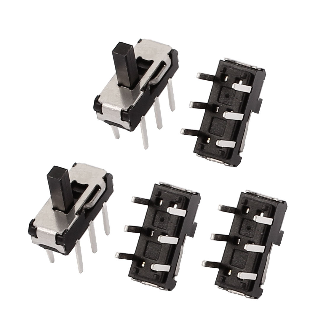 uxcell Uxcell 5 Pcs 2 Position Straight 6P DPDT Micro Slide Switch Latching Toggle Switch