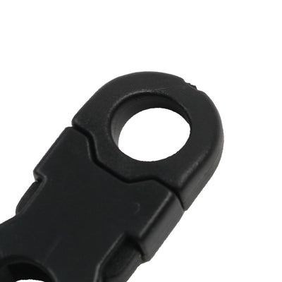 Harfington Uxcell Handbag Plastic Webbing Adjustive Quick Release Buckle Fastener Black 10 Pcs