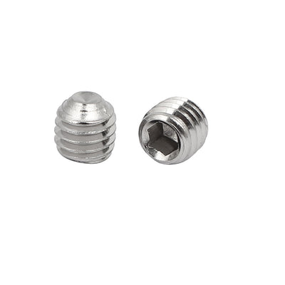 Harfington Uxcell M5x5mm 316 Stainless Steel Hex Socket Cup Point Grub Set Screws 100pcs