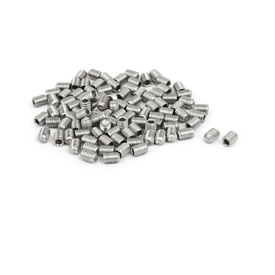 Harfington Uxcell M3x4mm 316 Stainless Steel Hex Socket Cup Point Grub Set Screws 100pcs