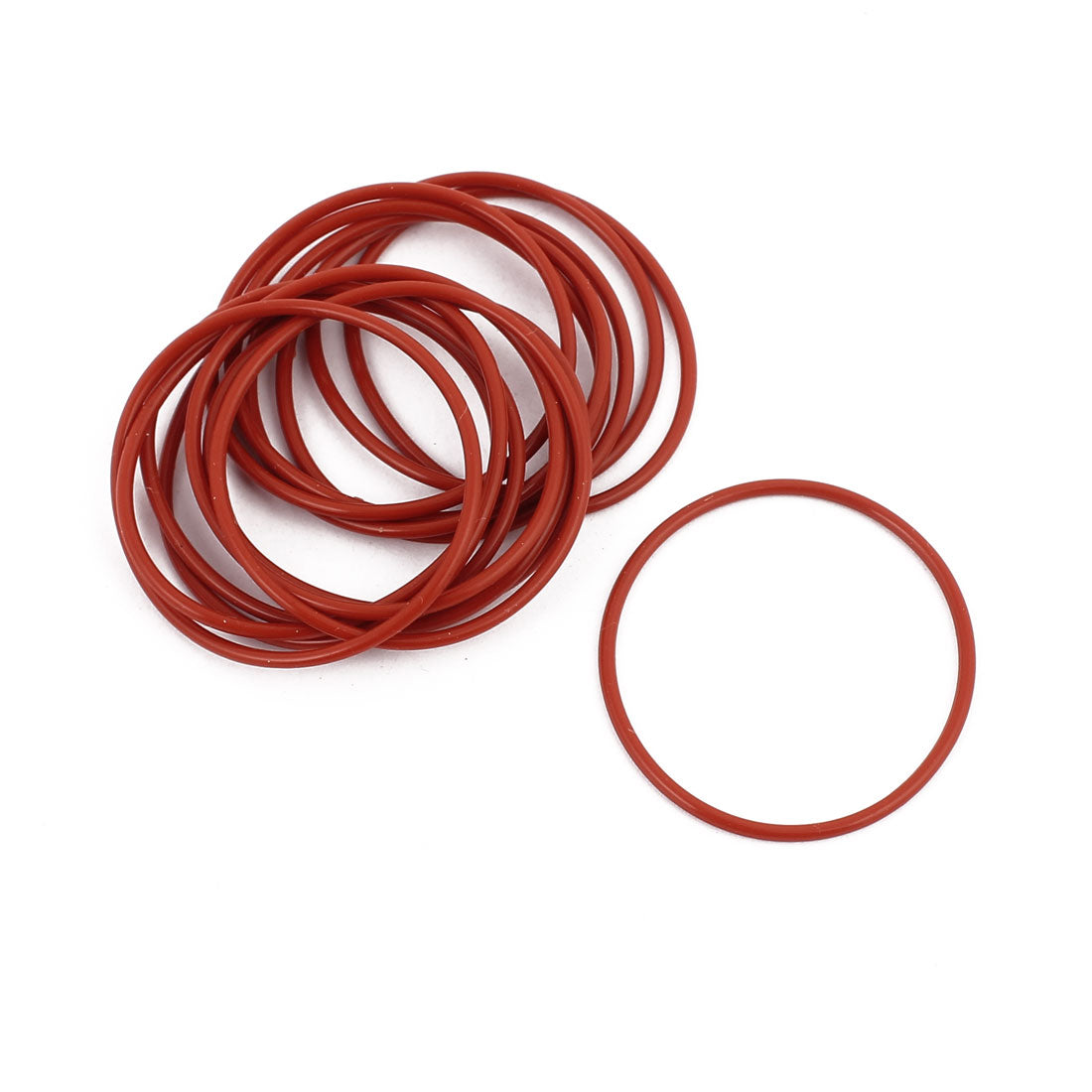 uxcell Uxcell 15Pcs 35mm x 1.5mm Rubber O-rings NBR Heat Resistant Sealing Ring Grommets Red