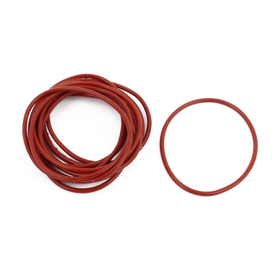 Harfington Uxcell 20Pcs 45mm x 1.9mm Rubber O-rings NBR Heat Resistant Sealing Ring Grommets Red