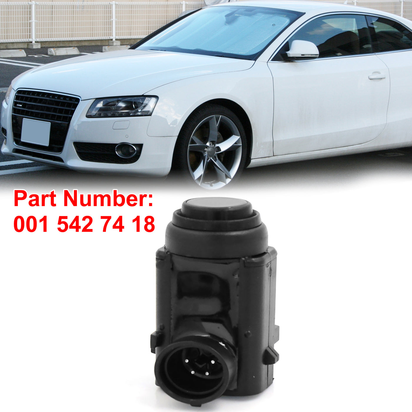 uxcell Uxcell 0015427418 Car PDC Bumper Reverse Parking Aid Sensor Backup Assist Sensor for Mercedes-Benz W211 S211