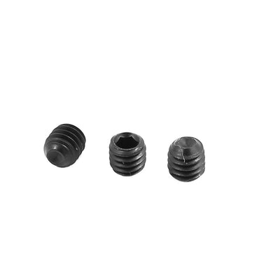 Harfington Uxcell 10Pcs Metal Black Hex Socket Grub Screw for RC Model Car Spare Part