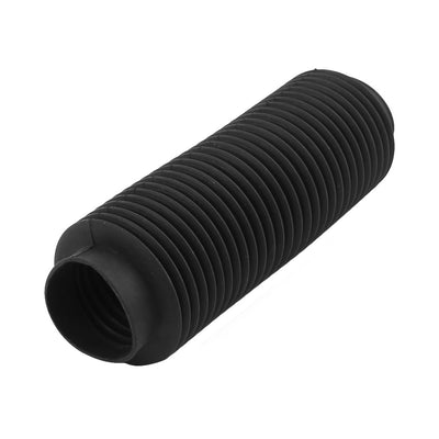 Harfington Uxcell Black Mechanical Corrugated Sleeve Dust Cover Moulded Bellow 50mmx500mm