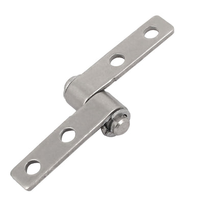 Harfington Uxcell 0.1Nm Iron Nickel Plated Torque Type Friction Positioning Hinge Silver Tone