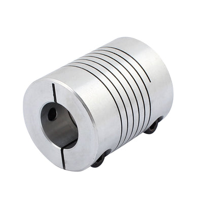 Harfington Uxcell Motor Shaft 8mm to 16mm Joint Helical Beam Coupler Coupling 32mm Dia 40mm Length