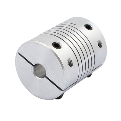 Harfington Uxcell Motor Shaft 8mm to 16mm Joint Helical Beam Coupler Coupling 32mm Dia 40mm Length