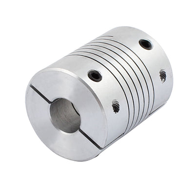 Harfington Uxcell Motor Shaft 12mm to 15mm Joint Helical Beam Coupler Coupling 32mm Dia 40mm Length