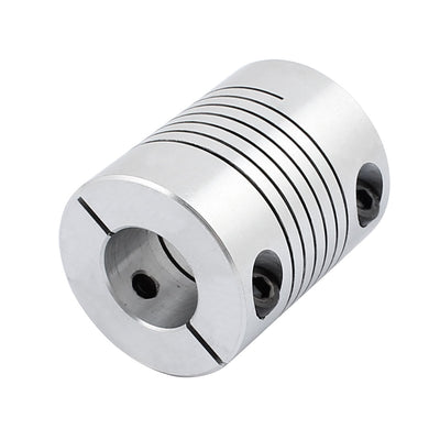 Harfington Uxcell Motor Shaft 16mm to 16mm Joint Helical Beam Coupler Coupling 32mm Dia 40mm Length