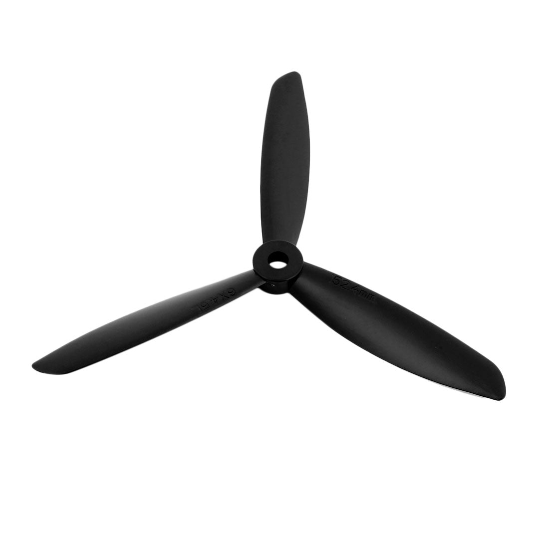 uxcell Uxcell 3Pcs 6x4.5 Inches 3-Vanes Electric RC Airplane CCW Propeller Black w Hole Adapter