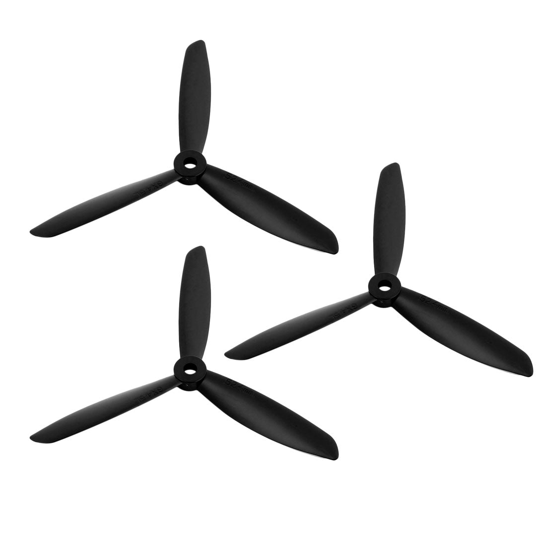 uxcell Uxcell 3Pcs 6x4.5 Inches 3-Vanes Electric RC Airplane CCW Propeller Black w Hole Adapter