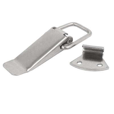Harfington Uxcell 5-inch 201 Stainless Steel Spring Loaded Toggle Latch Catch for Box Chest Trunk