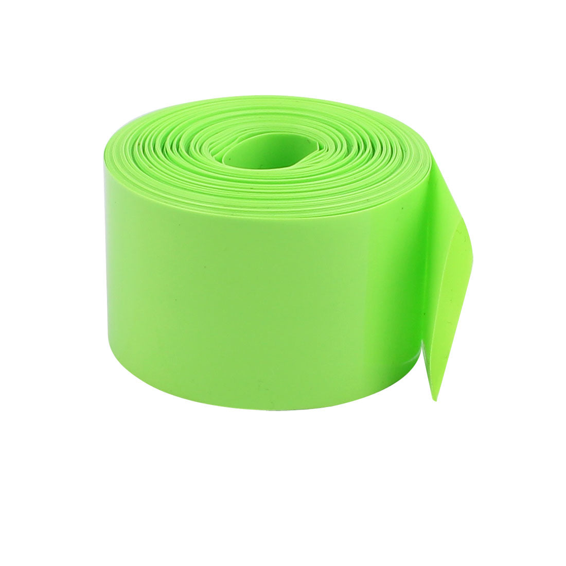 uxcell Uxcell 30mm Flat Width 2M Length PVC Heat Shrink Tube Green for 18650 Battery Pack