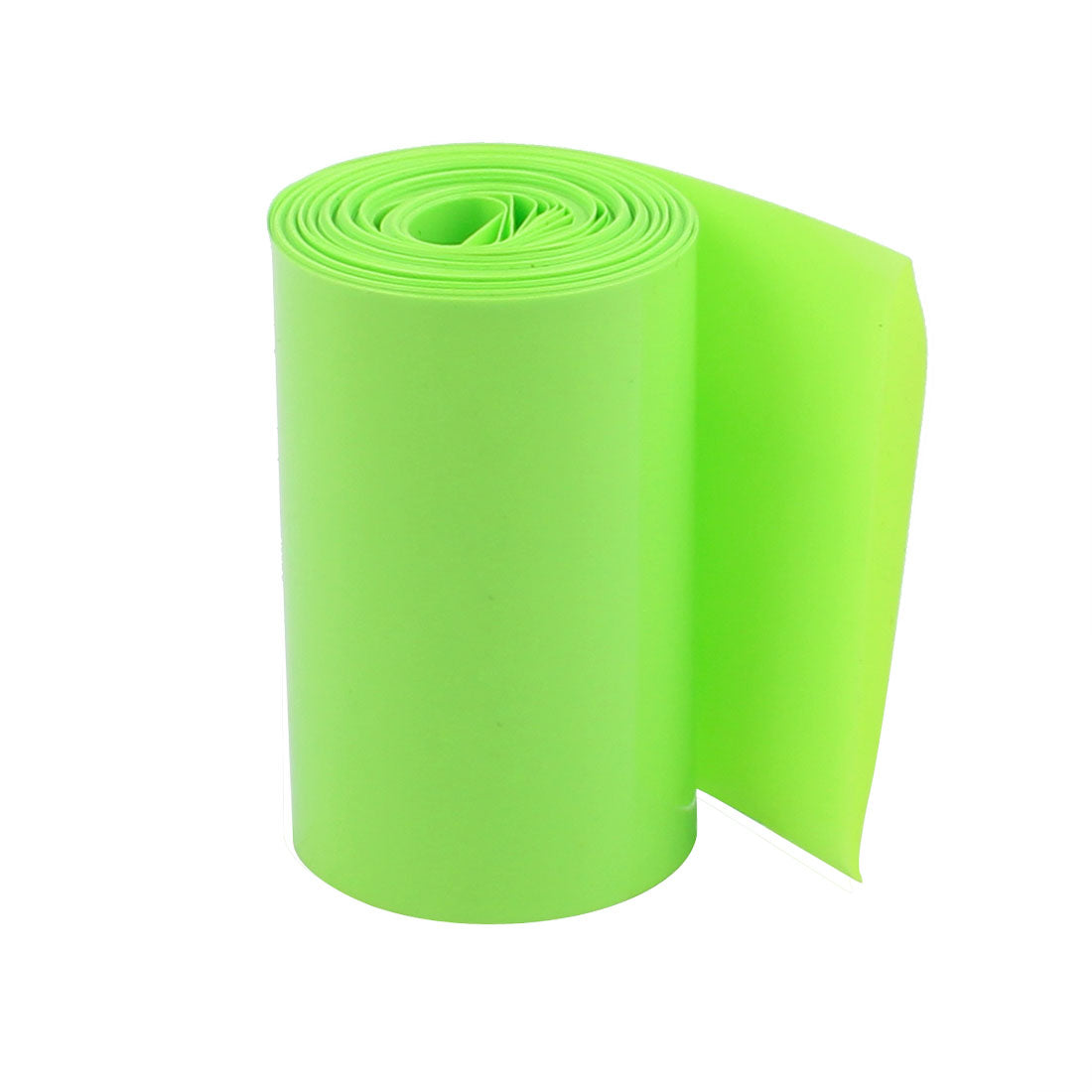 uxcell Uxcell 60mm Flat Width 5.1M Length PVC Heat Shrink Tube Green for 18650 Battery Pack