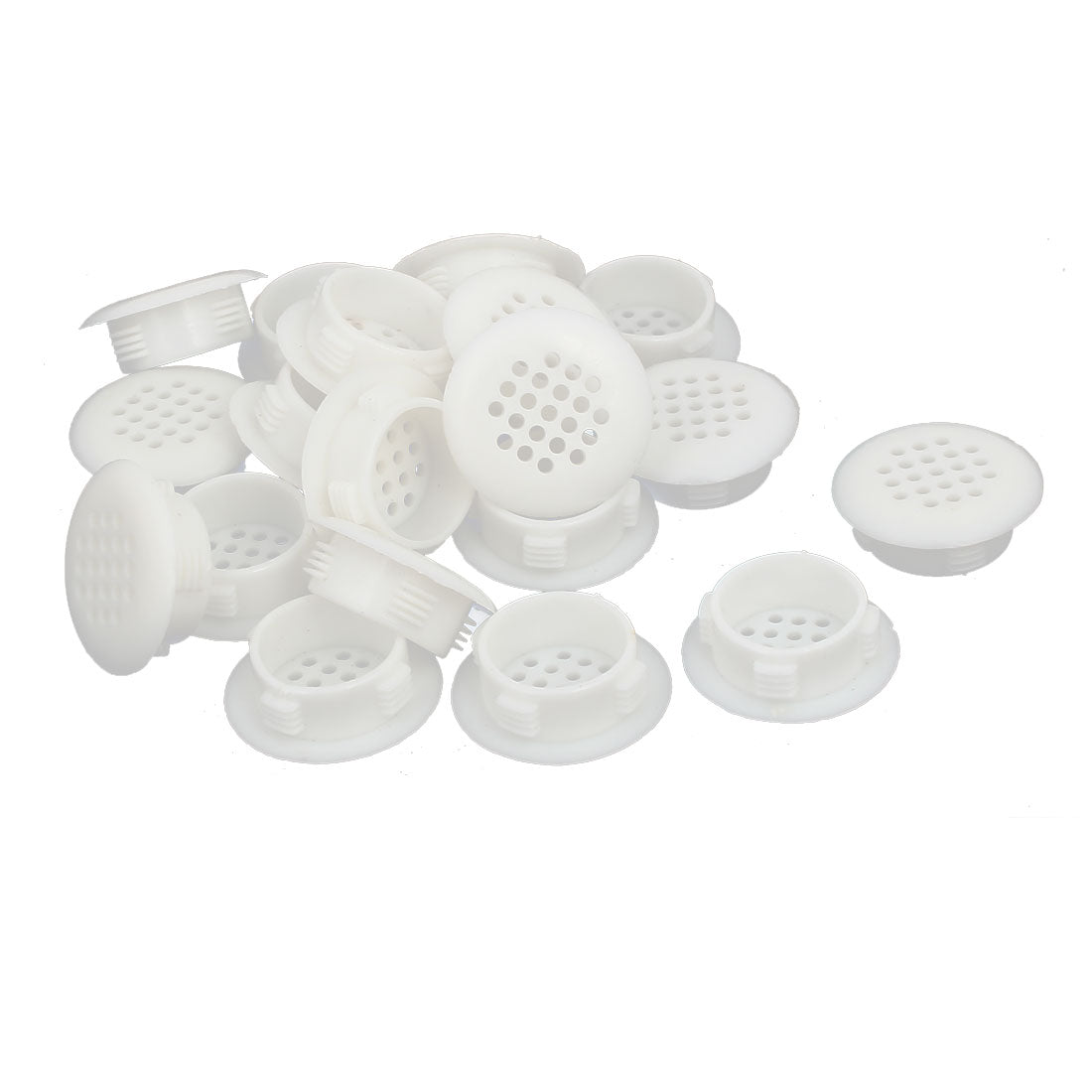 uxcell Uxcell Shoes Cabinet Plastic Round Mesh Hole Air Vent Louver Cover 30mm Dia 20pcs