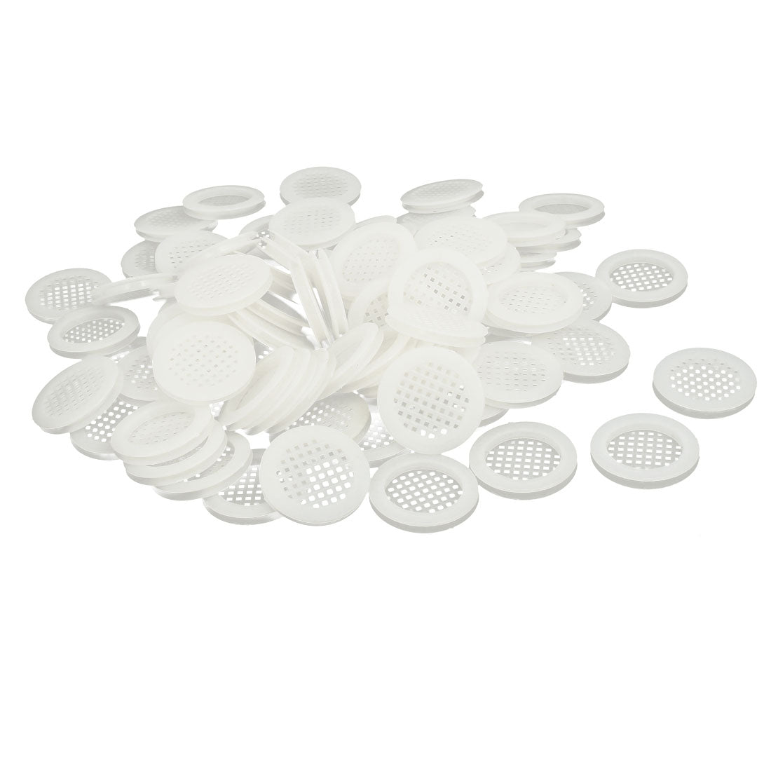 uxcell Uxcell Shoes Cabinet Plastic Square Mesh Hole Air Vent Louver Cover 45mm Dia 100pcs