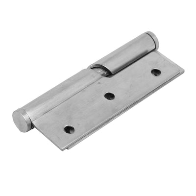 Harfington Uxcell 3'' Length Stainless Steel Right Handedness Lift Off Hinge Silver Tone