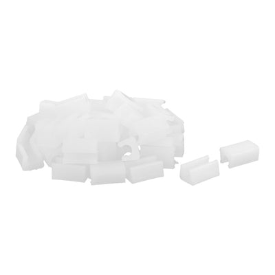 Harfington Uxcell Family Plastic Furniture Chair Foot Floor Protector Pipe Tube Insert White 9mm Dia 50pcs