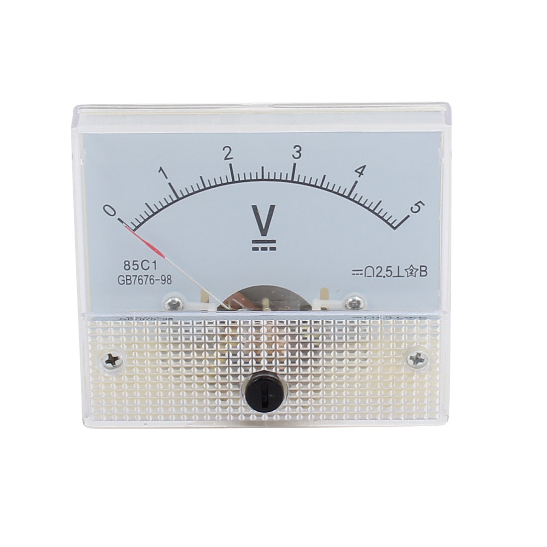 uxcell Uxcell DC 0-5V Fine Tuning Dial Panel Analog Voltage Meter Voltmeter Class 2.5