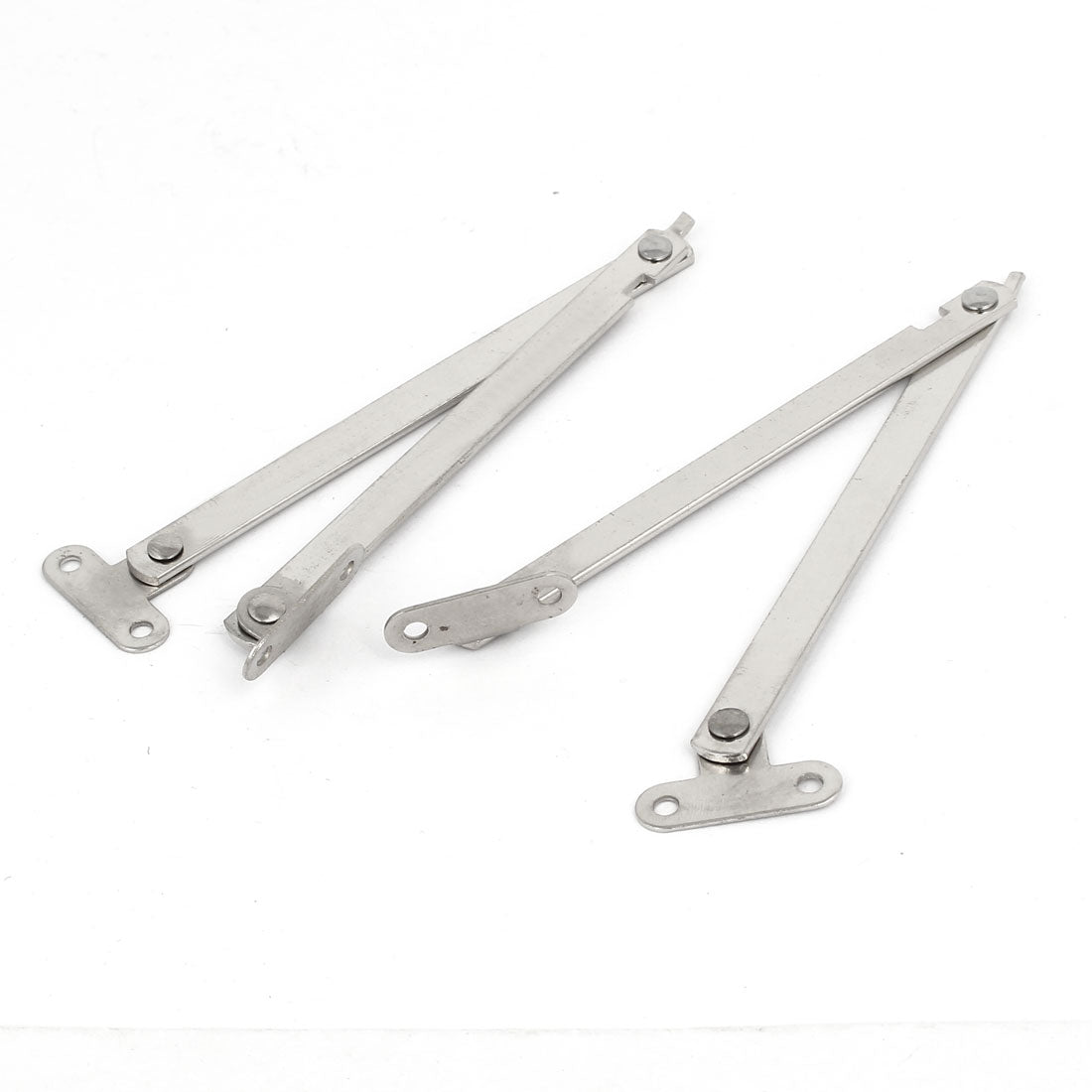 uxcell Uxcell Cupboard Furniture Metal Lid Support Hinge Stay Silver Tone 220mm Length 1 Pair