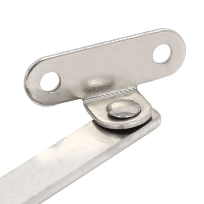 Harfington Uxcell Cupboard Furniture Metal Lid Support Hinge Stay Silver Tone 220mm Length 1 Pair