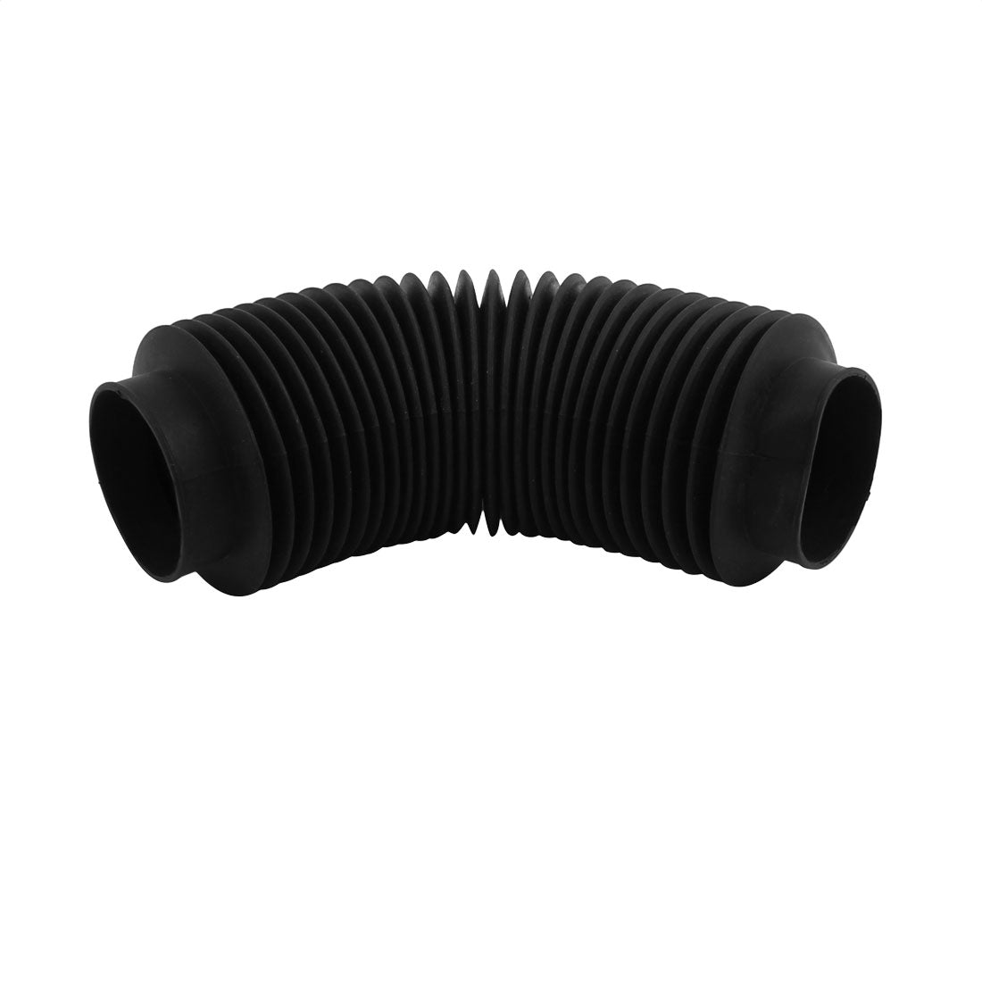 uxcell Uxcell 50mm Inner Diameter Machinery Black Rubber Flexibility Corrugated Sleeve Bellows