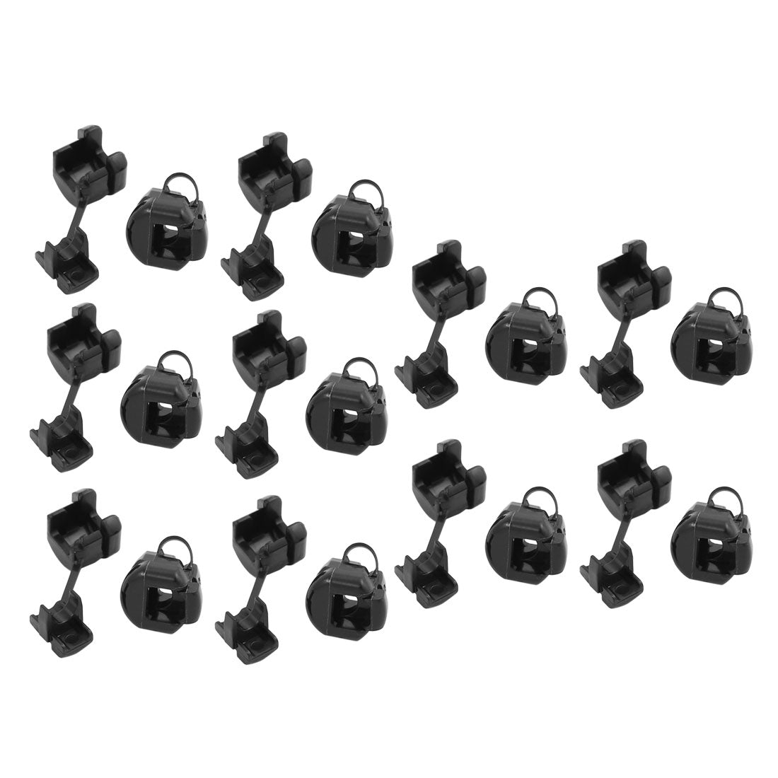 uxcell Uxcell 20Pcs 5N-4 Round Cable Wire Strain Relief Bush Grommet 11mm Diameter Black
